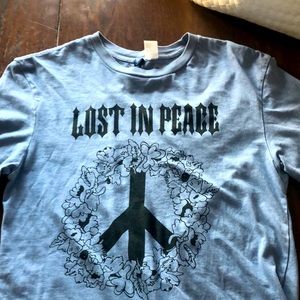 lost in peace h&m baggy shirt